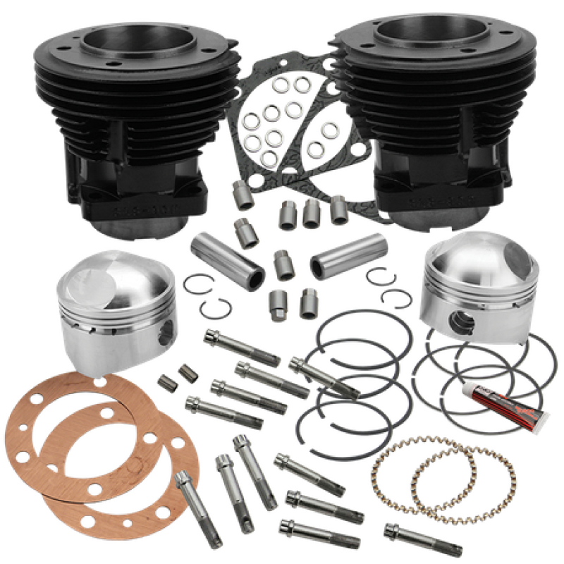 S&S Cycle 66-84 BT 80in 3-1/2in Bore Cylinder and High Compression Piston Kit Piston Sets - Powersports S&S Cycle