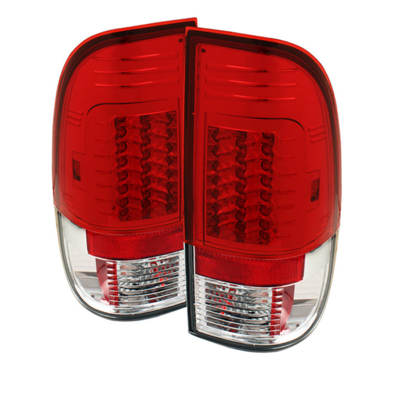 Spyder Ford Super Duty 08-15 Version 2 LED Tail Lights Red Clear ALT-YD-FS07-LED-G2-RC Tail Lights SPYDER