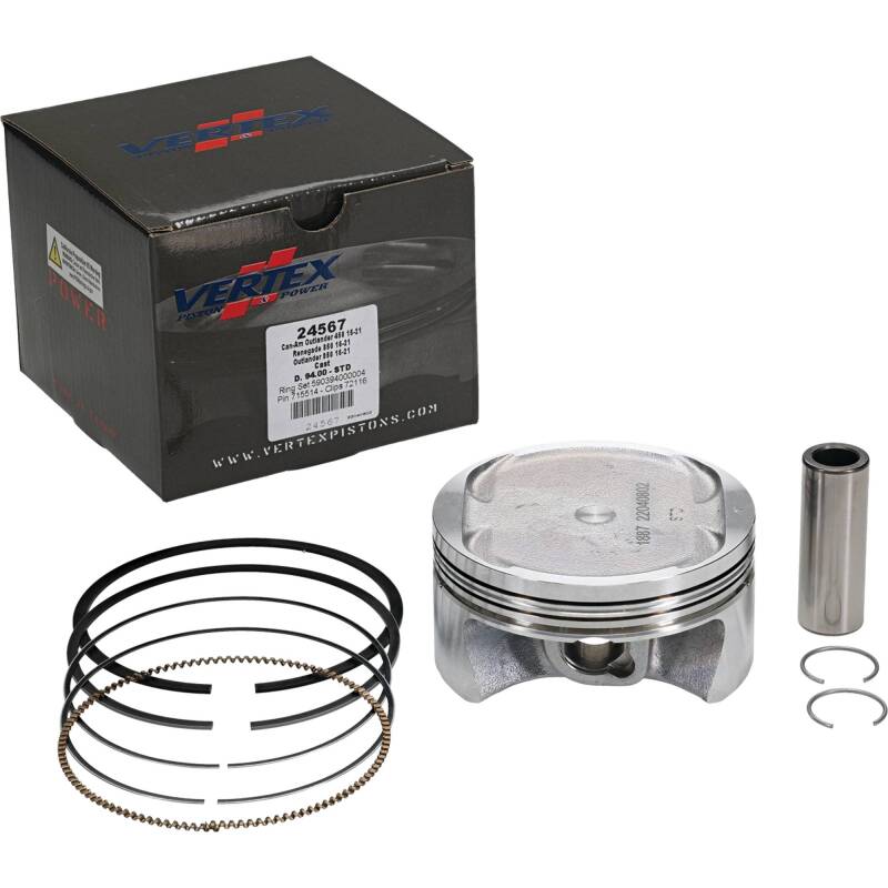 Vertex Piston 17-21 Can-Am Outlander 450 4x4 450cc Cast Replica Piston Kit Piston Sets - Powersports Vertex Pistons