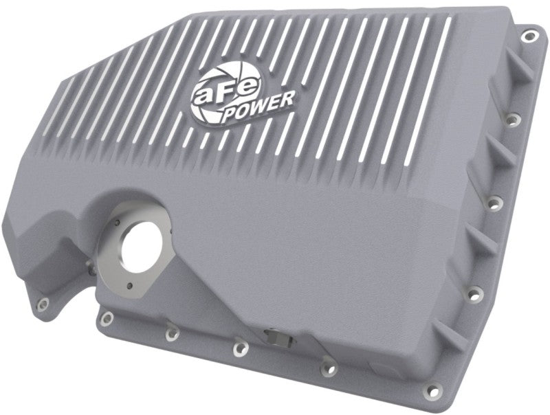 aFe 05-19 VW 1.8L/2.0L w/ Oil Sensor Engine Oil Pan Raw POWER Street Series w/ Machined Fins Diff Covers aFe