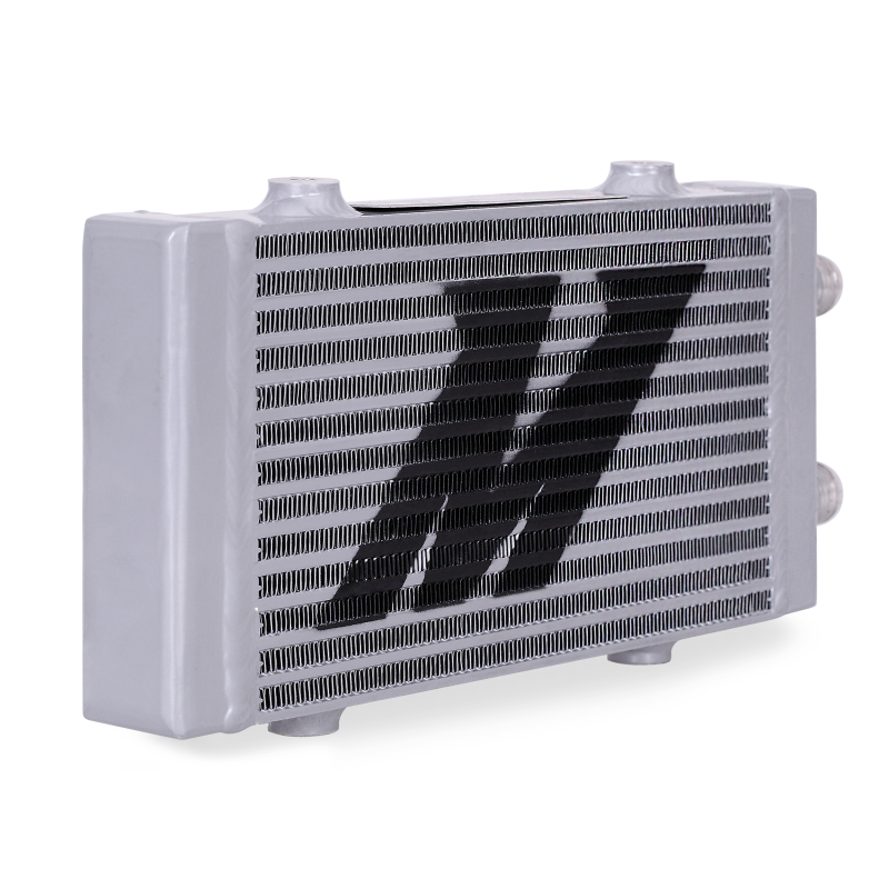 Mishimoto Universal Small Bar and Plate Dual Pass Silver Oil Cooler Oil Coolers Mishimoto
