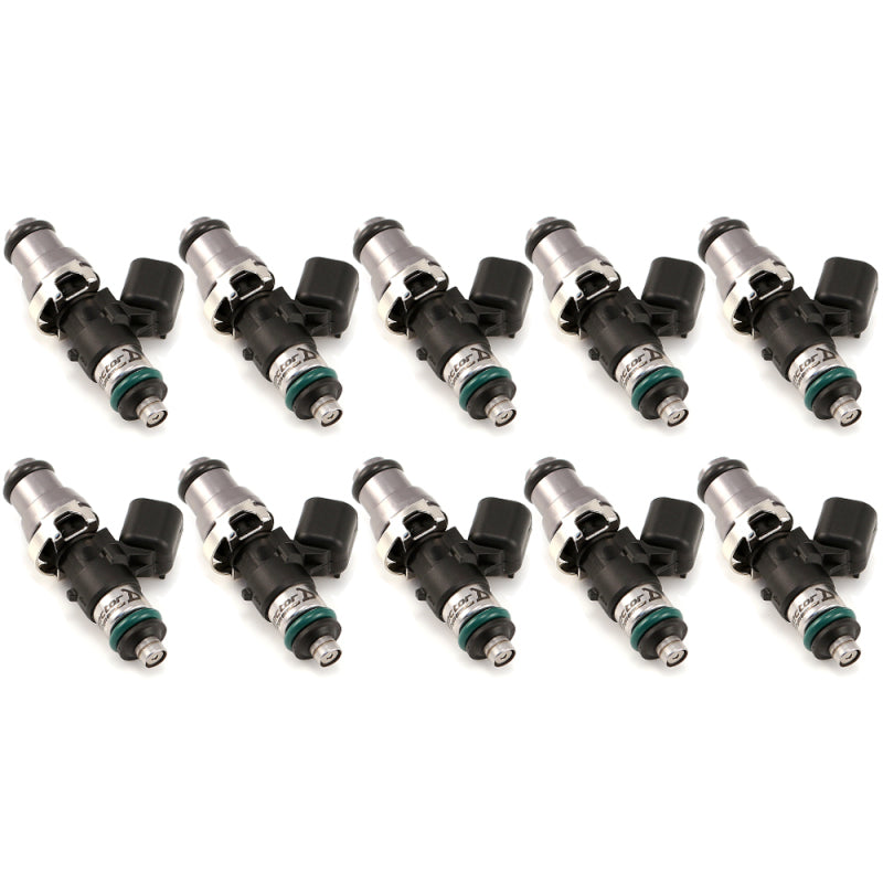 Injector Dynamics 1340cc Injectors - 48mm Length - 14mm Grey Top - 14mm Lower O-Ring (Set of 10) Fuel Injector Sets - 10Cyl Injector Dynamics