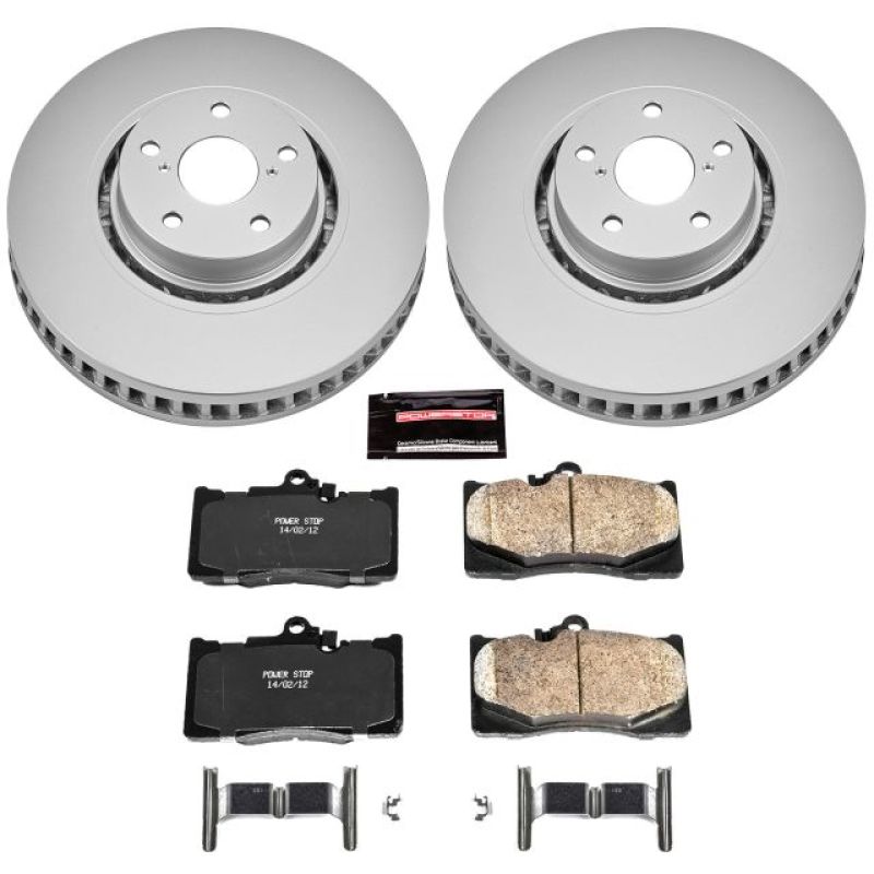 Power Stop 07-11 Lexus GS350 Front Z17 Evolution Geomet Coated Brake Kit Brake Kits - Performance Blank PowerStop