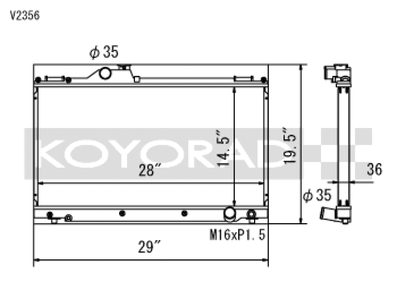 Koyo 01-05 Lexus IS300 (MT) Radiator Radiators Koyo