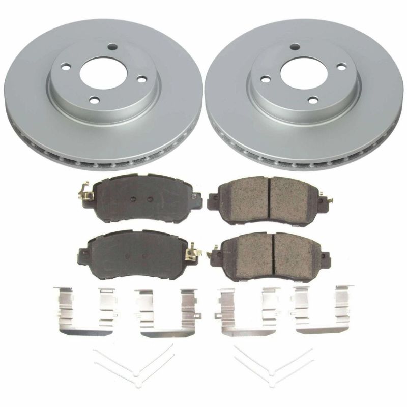 Power Stop 18-19 Nissan Kicks Front Z17 Evolution Geomet Coated Brake Kit Brake Kits - Performance Blank PowerStop