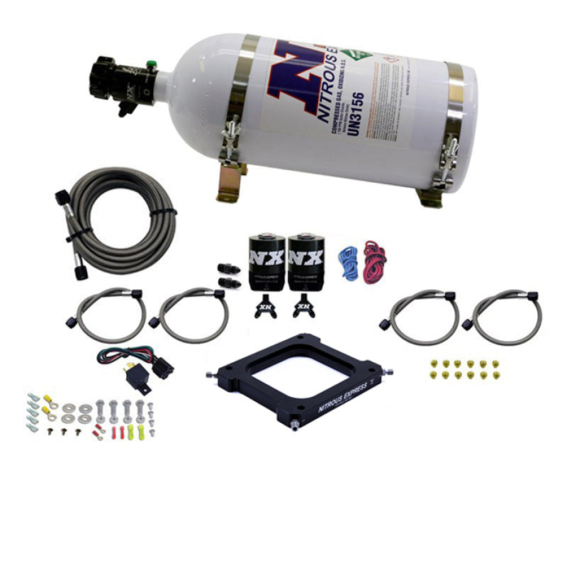 Nitrous Express 4500 Assassin Plate Pro Power Nitrous Kit (100-500HP) w/10lb Bottle Nitrous Systems Nitrous Express