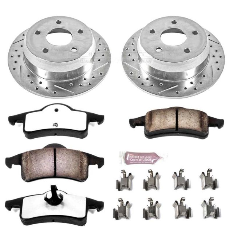 Power Stop 99-04 Jeep Grand Cherokee Rear Z36 Truck & Tow Brake Kit Brake Kits - Performance D&S PowerStop