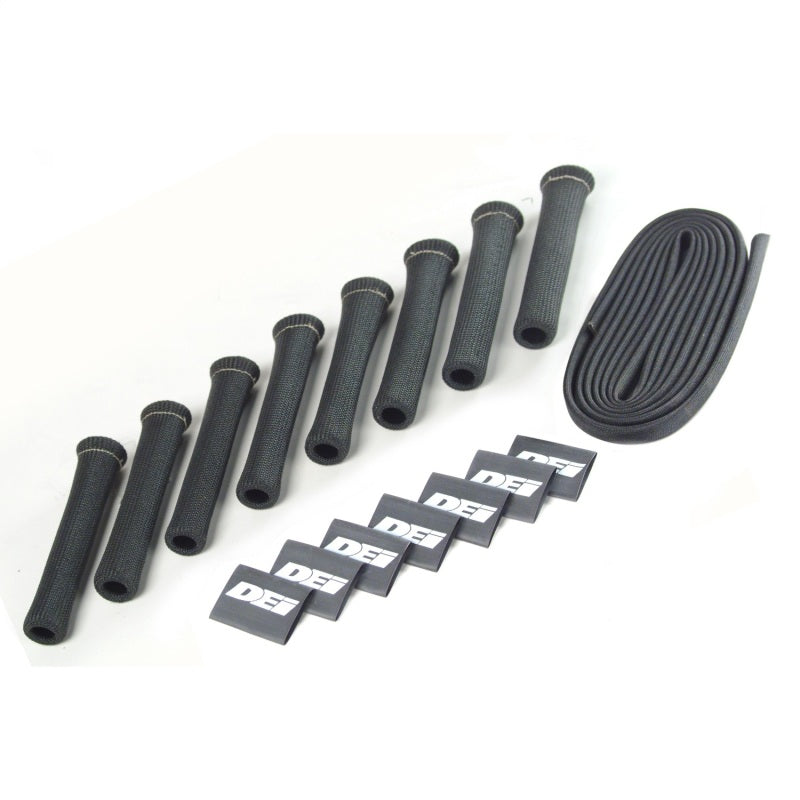 DEI Protect-A-Boot and Wire Kit 8 Cylinder - Black Thermal Sleeves DEI
