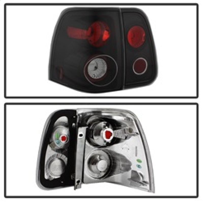 Spyder Lincoln Navigator 03-06 Euro Style Tail Lights Black ALT-YD-LN03-BK Tail Lights SPYDER