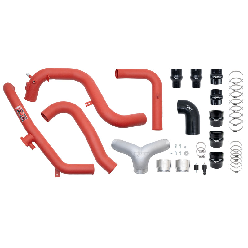 Injen 21-23 Ford Bronco 2.7L V6 (TT) EcoBoost SES Intercooler Pipes - Wrinkle Red Intercooler Pipe Kits Injen