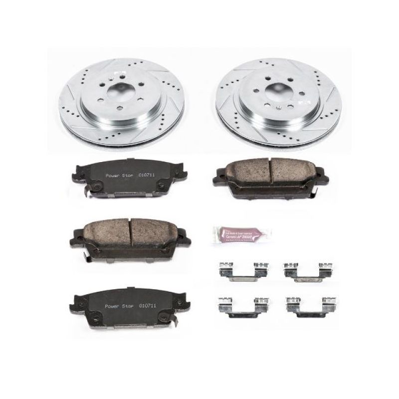 Power Stop 04-09 Cadillac SRX Rear Z23 Evolution Sport Brake Kit Brake Kits - Performance D&S PowerStop