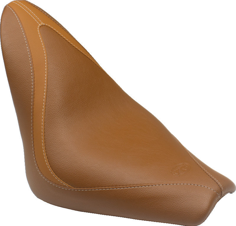 Mustang 15-21 Indian Scout Runaround Solo Seat - Brown Solo Motorcycle Seats Mustang Motorcycle
