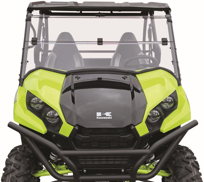 QuadBoss 16-22 Kawasaki KRF800 Teryx Windbreak Folding Windshield Windshields QuadBoss