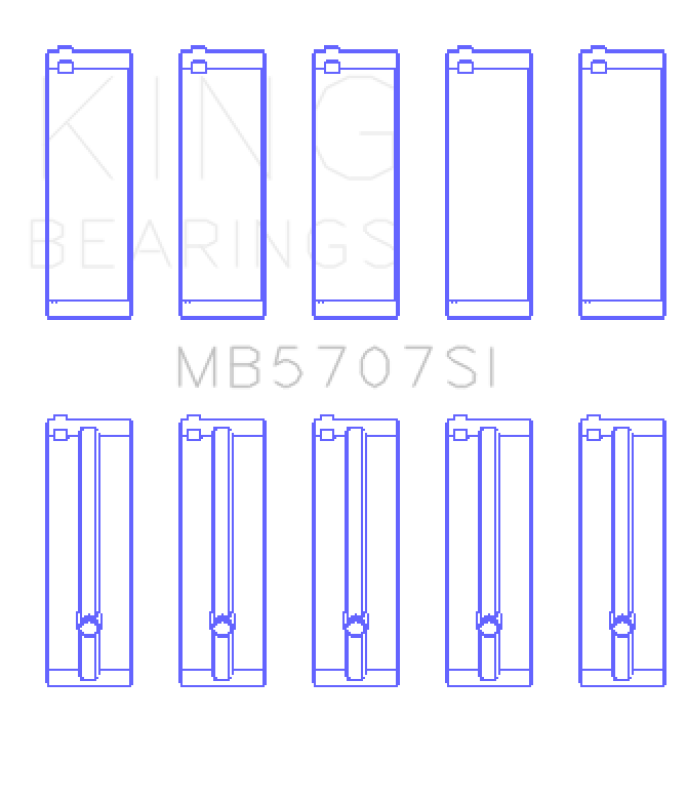 King Engine Bearings Hyundai G4KE/G4KC Main Bearings (Set of 5) Bearings King Engine Bearings