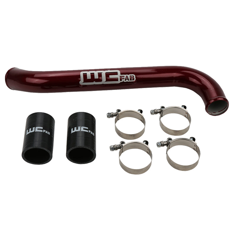 Wehrli 17-19 Chevrolet 6.6L L5P Duramax Upper Coolant Pipe - WCFab Red Radiator Hoses Wehrli