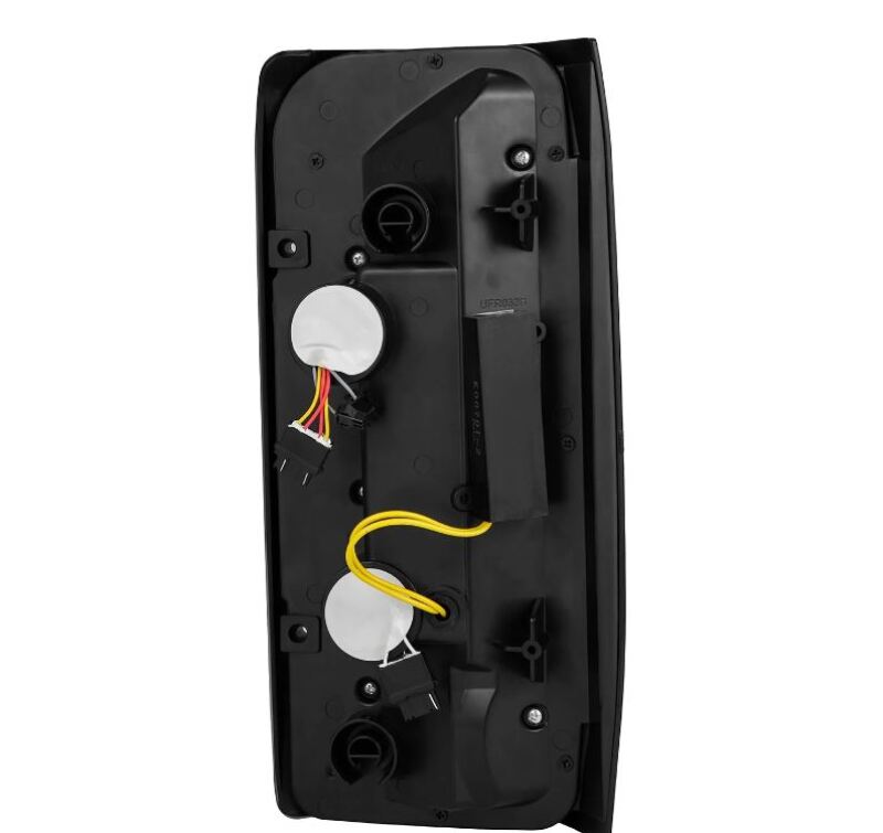 AlphaRex 87-96 Ford Bronco/F-150 Luxx-Series LED Tail Lights - Black Tail Lights AlphaRex