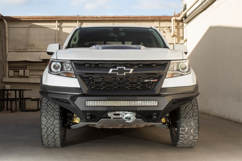 Addictive Desert Designs 17-18 Chevy Colorado Stealth Fighter Front Bumper w/ Winch Mount Bumpers - Steel Addictive Desert Designs