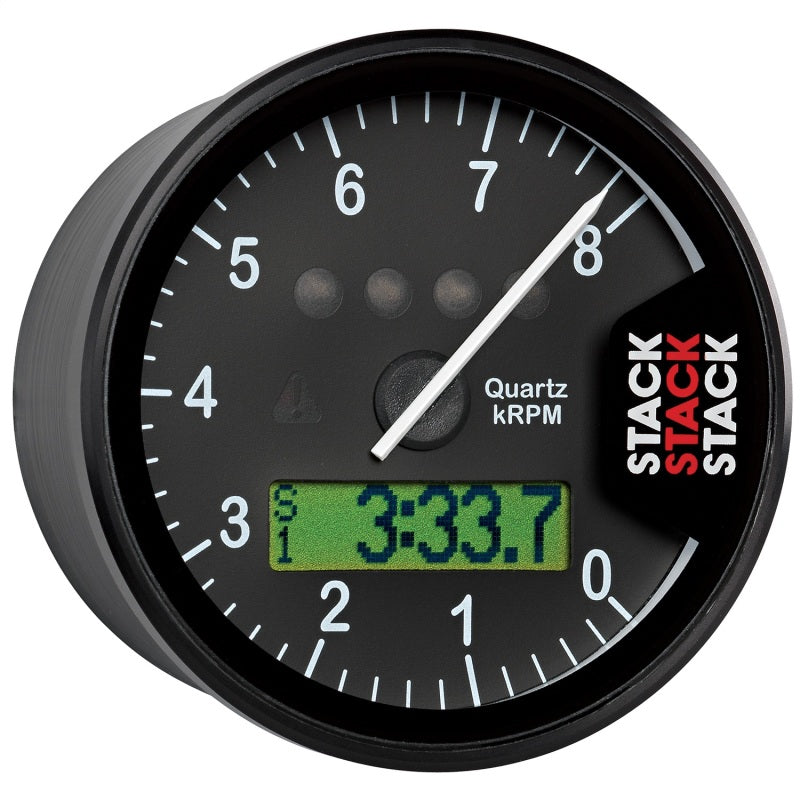 Autometer Stack Display Tachometer 0-8K RPM - Black Gauges AutoMeter