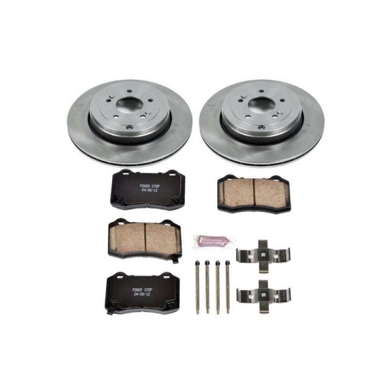 Power Stop 10-16 Hyundai Genesis Coupe Rear Autospecialty Brake Kit Brake Kits - OE PowerStop