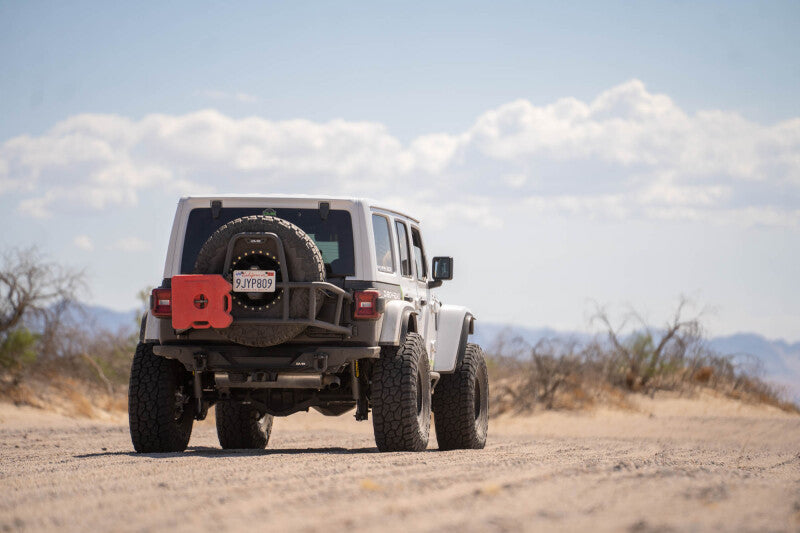 DV8 18-25 Jeep Wrangler JL Body Mounted Tire Carrier Chase Racks DV8 Offroad