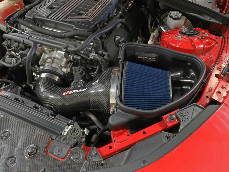 aFe 17-12 Chevrolet Camaro ZL1 (6.2L-V8) Track Series Carbon Fiber CAI System w/ Pro 5R Filters Cold Air Intakes aFe