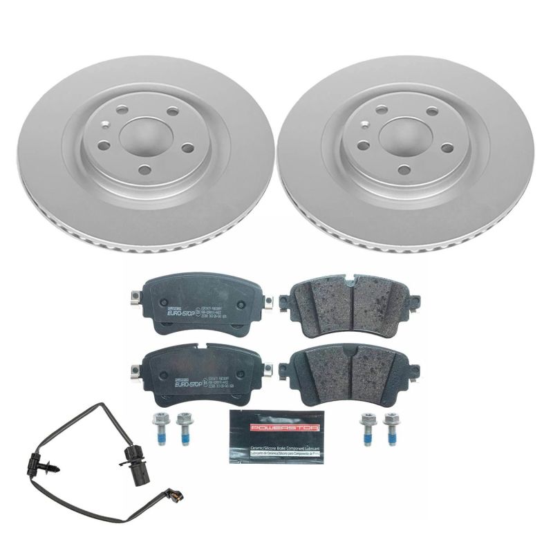 Power Stop 17-19 Audi A4 Rear Euro-Stop Brake Kit Brake Kits - OE PowerStop