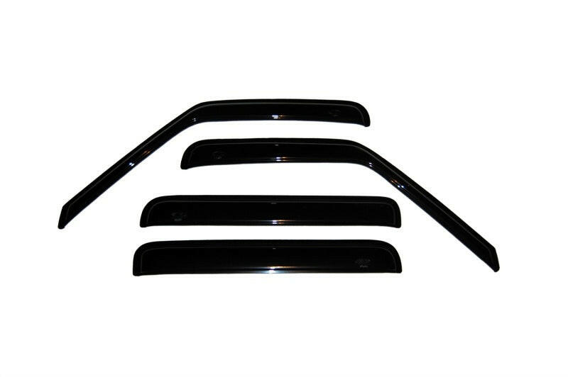 AVS 01-05 Chevy S10 Crew Cab Ventvisor Outside Mount Window Deflectors 4pc - Smoke Wind Deflectors AVS