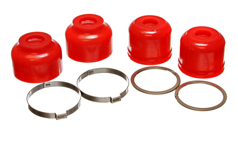 Energy Suspension 94-06 Hummer H1 Red Front or Rear Ball Joint Boot Set Bushing Kits Energy Suspension