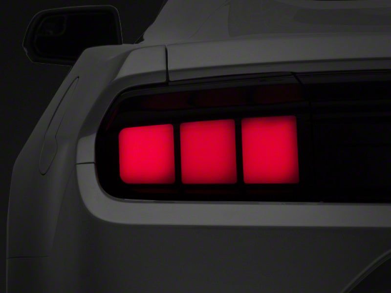 Raxiom 15-23 Ford Mustang Profile LED Tail Lights Gloss Blk Housing- Red Lens Tail Lights Raxiom