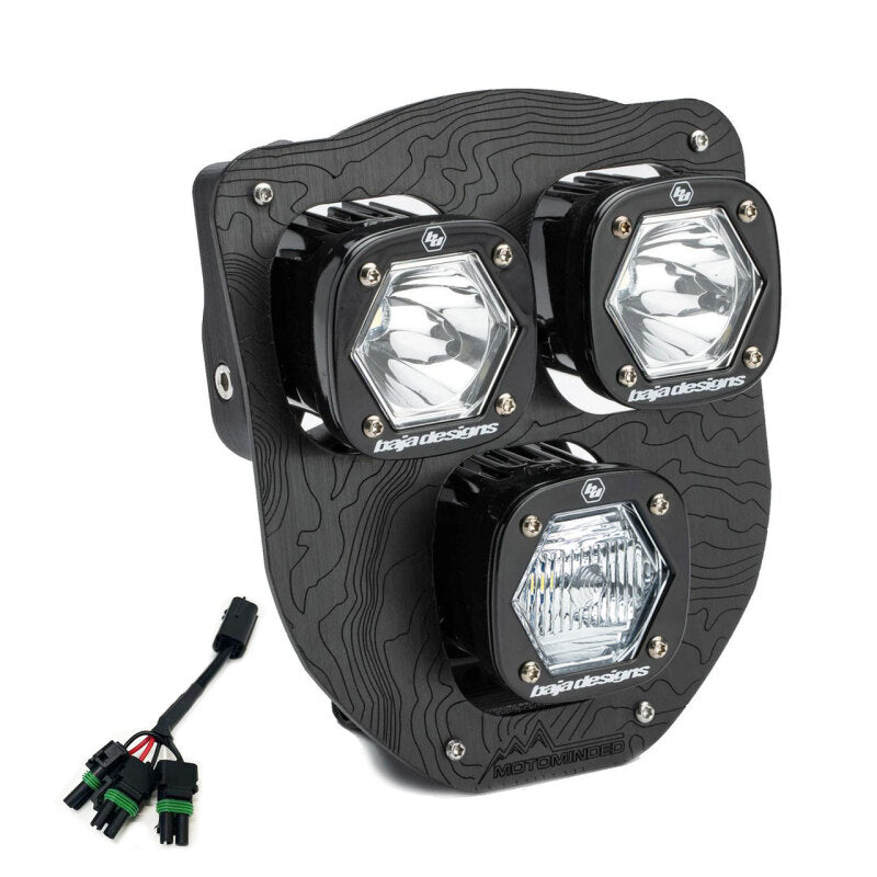 Baja Designs 24-25 Husqvarna FE-S Triple S1 Hydra (D/C) LED Headlight Kit w/ Hi-Low Harness - Clear Headlights Baja Designs