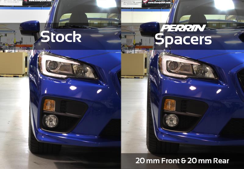 PERRIN 15-25 Subaru WRX / 05-21 STI 20mm Wheel Spacers 5x114.3 56mm CB - Pair Wheel Spacers & Adapters Perrin Performance