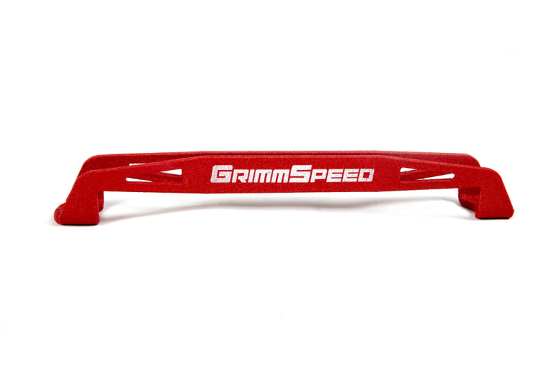 GrimmSpeed 08-18 Subaru WRX/STI Lightweight Battery Tie Down - Red Battery Tiedowns GrimmSpeed