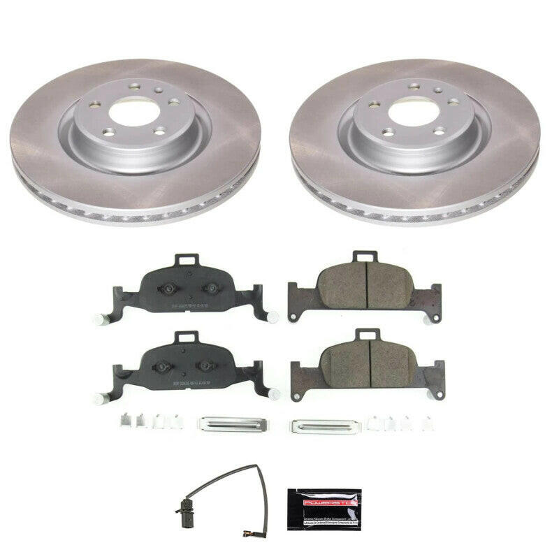 Power Stop 2018 Audi Q5 Front Semi-Coated Rotor Kit Brake Kits - Performance Blank PowerStop