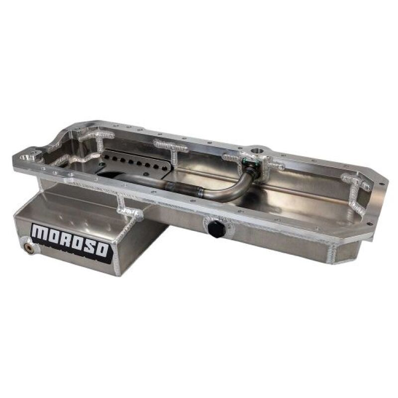 Moroso Toyota 1JZ/2JZ Aluminum Road Race Baffled Wet Sump Oil Pan (5.75in Deep / 6QT) Oil Pans Moroso