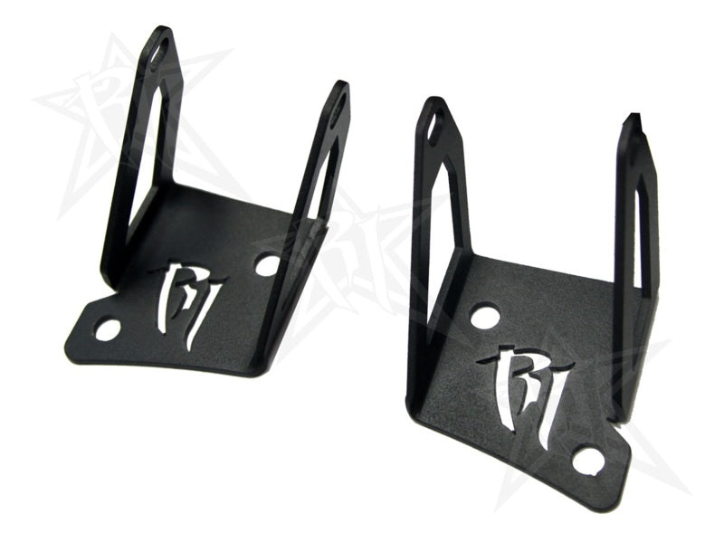 Rigid Industries Jeep JK - A-Pillar Mount Kit - Mounts set of Dually/D2 Light Mounts Rigid Industries