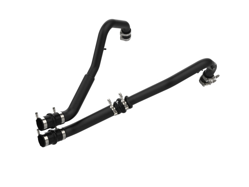 aFe Bladerunner Intercooler Hot Charge Pipe Black 2-2.5in 2021+ Ford F-150 V6-2.7L (tt) Intercoolers aFe
