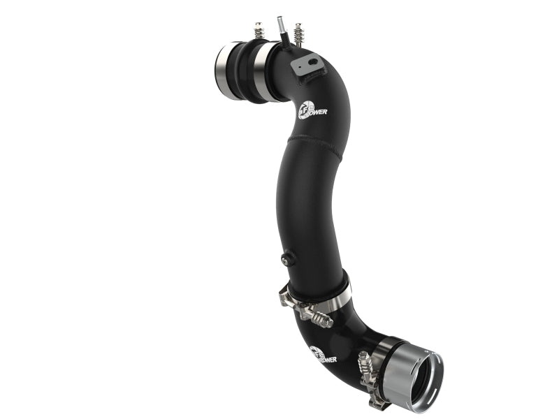 aFe Power 21-22 Ford Bronco L4-2.3L (t) BladeRunner 3in Aluminum Cold Charge Pipe Black Intercoolers aFe