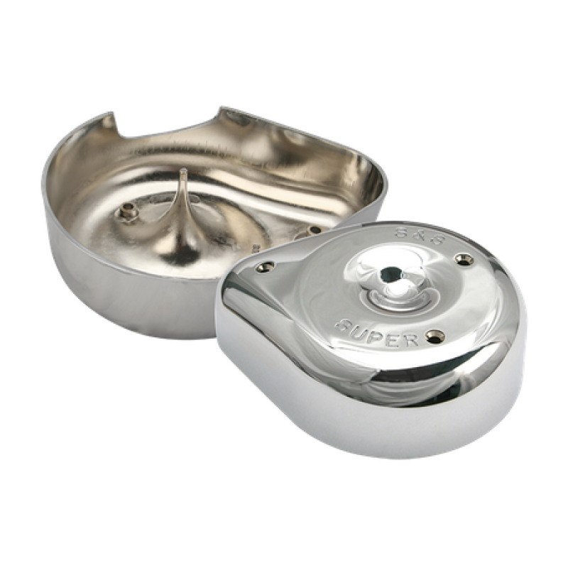 S&S Cycle 66-84 BT w/ 5 Gal Tanks Notched Teardrop Air Cleaner Cover For Super E/G Carbs Air Intake Components S&S Cycle