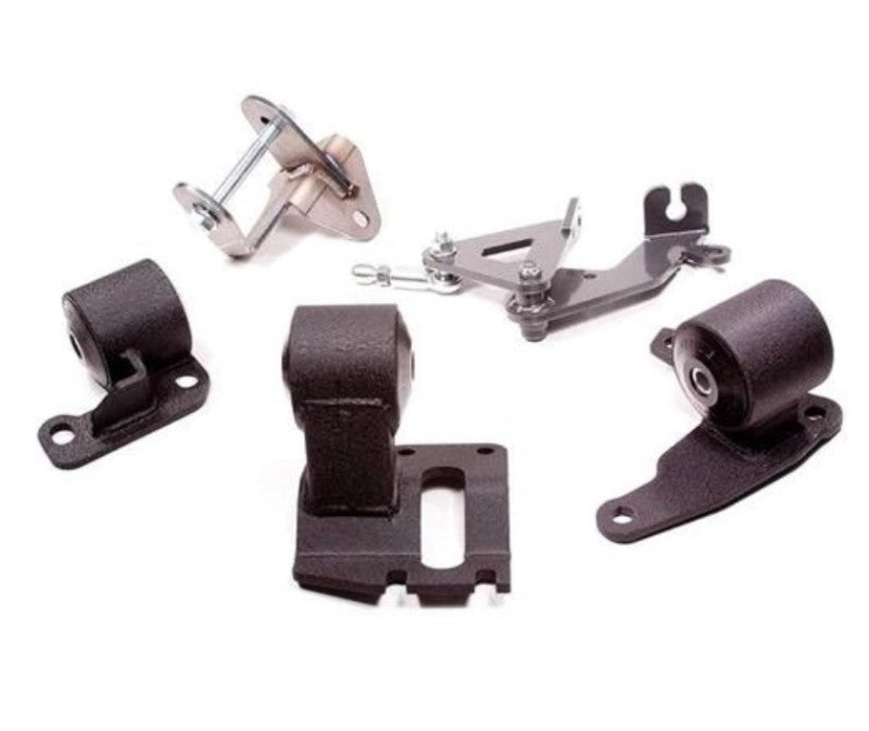 Innovative 90-93 Integra H-Series Black Steel Mounts 60A Bushings Engine Mounts Innovative Mounts