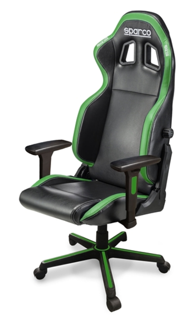 Sparco Game Chair ICON BLK/GRN Race Seats SPARCO