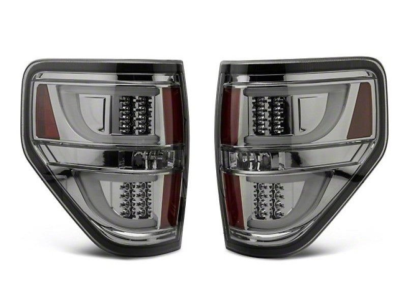Raxiom 09-14 Ford F-150 G2 LED Tail Lights- Chrome Housing (Smoked Lens) (Styleside) Tail Lights Raxiom