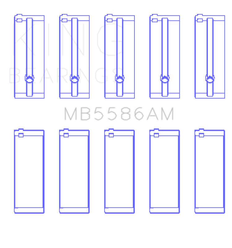 King Engine Bearings Isuzu 4Ze1 Sohc 8V (Size +0.25mm) Main Bearing Set Bearings King Engine Bearings