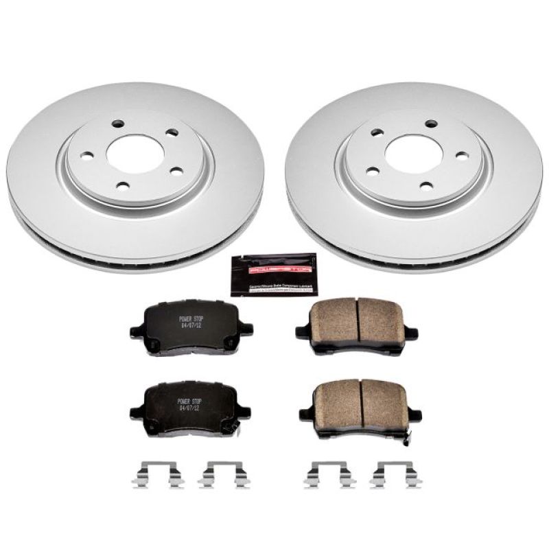 Power Stop 05-06 Chevrolet Cobalt Front Z17 Evolution Geomet Coated Brake Kit Brake Kits - Performance Blank PowerStop