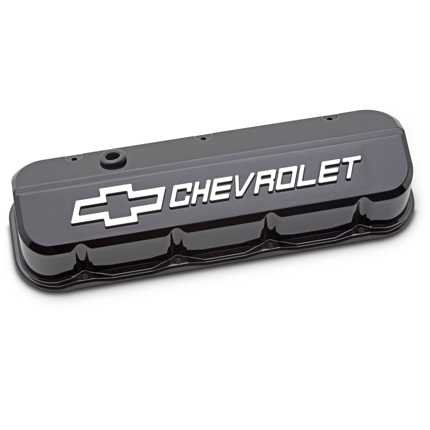 BBC Valve Covers Slant Edge Liquid Black Engine Valve Cover Proform