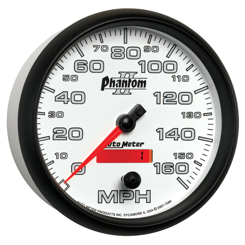 Autometer Phantom II 5in Electrical Programmable Speedometer 150MPH Gauges AutoMeter