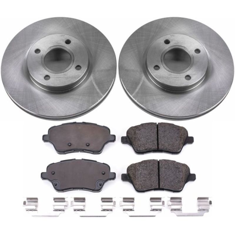 Power Stop 14-19 Ford Fiesta Front Autospecialty Brake Kit Brake Kits - OE PowerStop