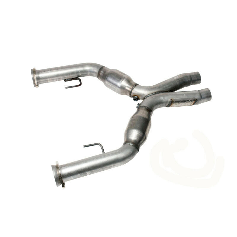BBK 05-10 Mustang 4.6 Short Mid X Pipe With Catalytic Converters 2-3/4 For BBK Long Tube Headers X Pipes BBK