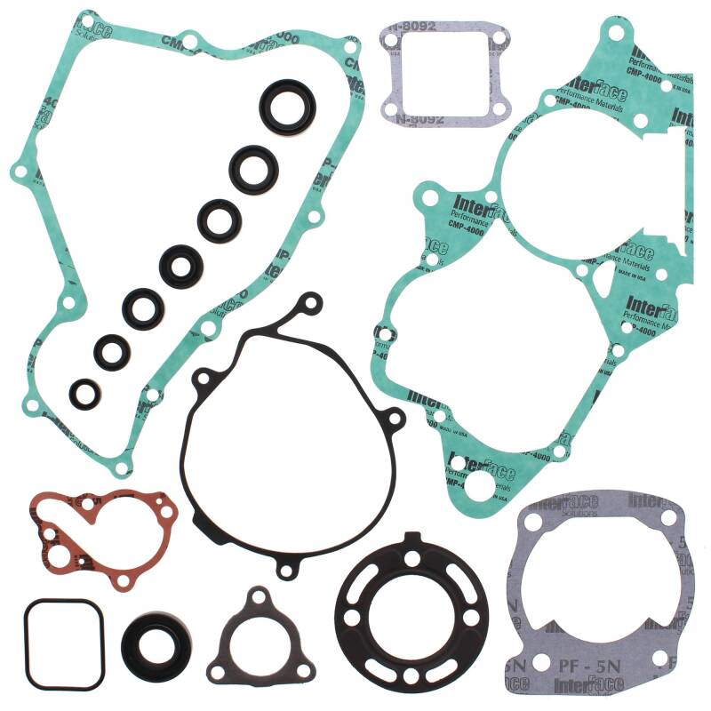 Vertex Gaskets 03-04 Honda CR85R Complete Gasket Kit w/ Oil Seals Engine Hardware Vertex Pistons