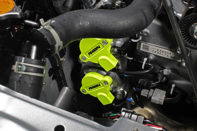 PERRIN 13-25 Subaru BRZ / Scion FR-S / Toyota 86 & GR86 Cam Solenoid Cover - Neon Yellow Cam Covers Perrin Performance
