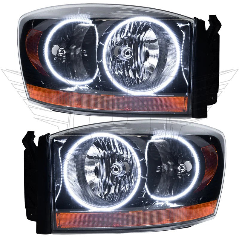 Oracle 06 Dodge Ram SMD HL - Black - ColorSHIFT w/ BC1 Controller Headlights ORACLE Lighting